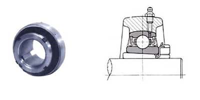 Adapter sleeve locking bearing