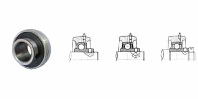 Set screw locking bearing